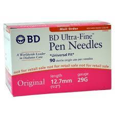 BD Pen Needles 12.7 mm 29G x 1/2 BD Pen Needles 12.7 mm 29G x 1/2