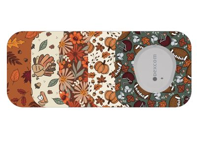 ​Glucomart Mini Dexcom G7 Adhesive Patches with Grip Bumper - Fall