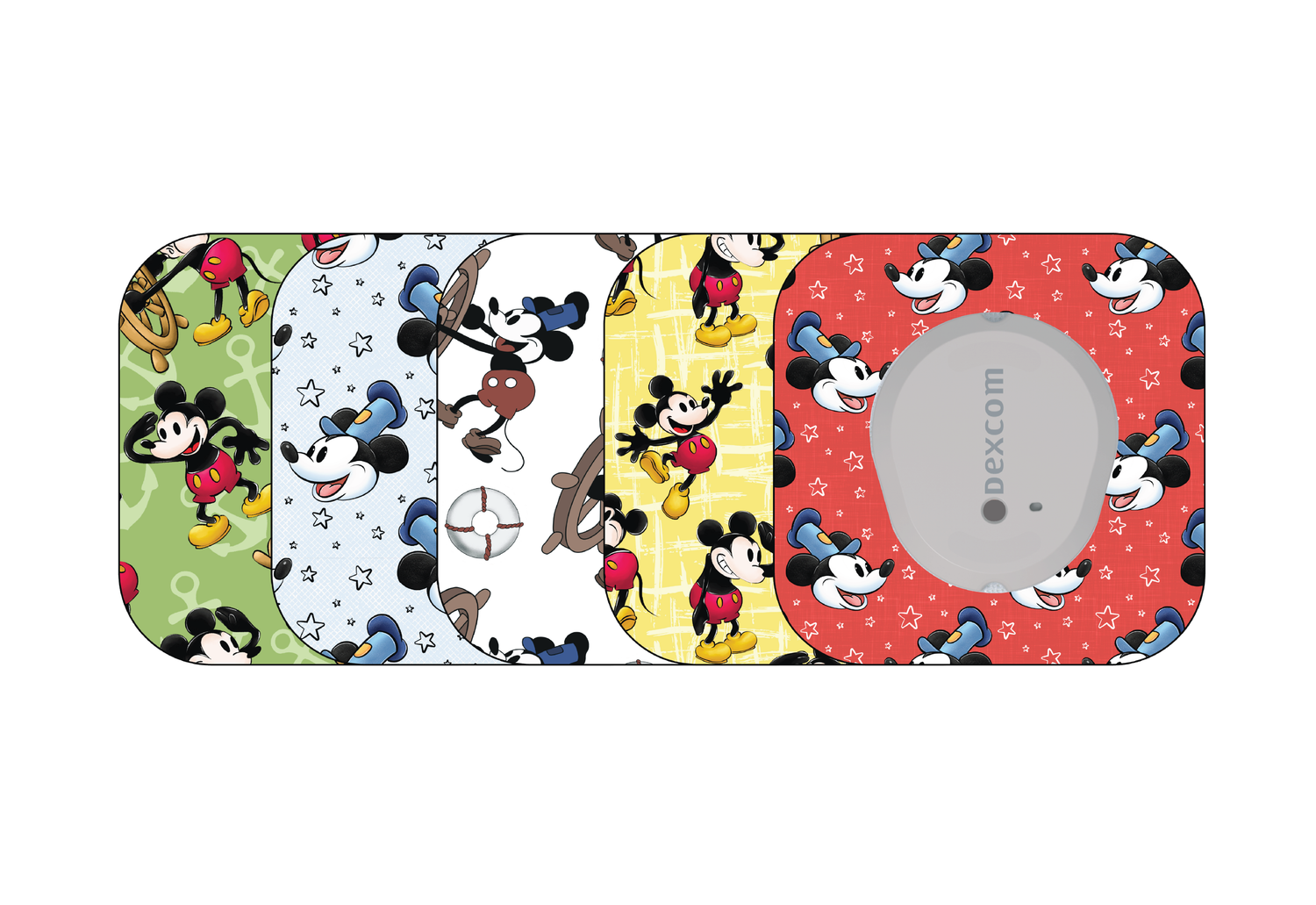 ​Glucomart Mini Dexcom G7 Adhesive Patches with Grip Bumper - Magical Mouse