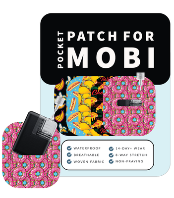 Adhesive Pocket for Mobi Insulin Pump (5-Pack) Baseball Foods