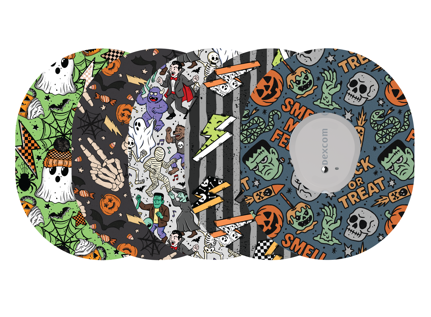 Glucomart Dexcom G7 Adhesive Patches (5-Pack) Spook Squad