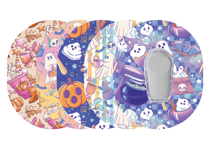 Glucomart Dexcom G6 Adhesive Patches (5-Pack) Spirited Season Halloween