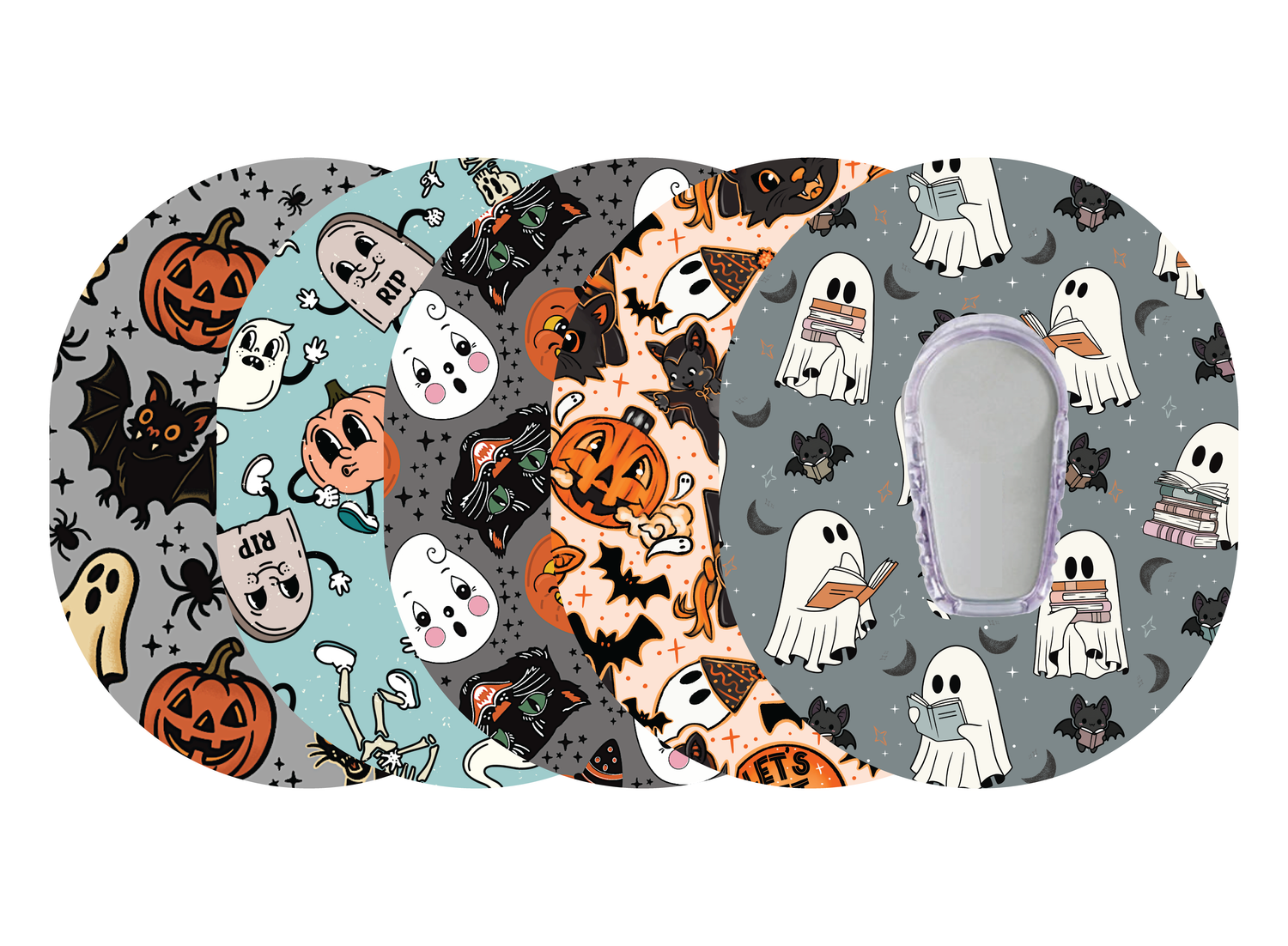 Glucomart Dexcom G6 Adhesive Patches (5-Pack) Vintage Halloween