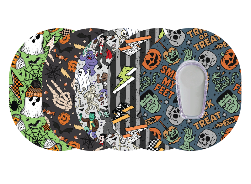 Glucomart Dexcom G6 Adhesive Patches (5-Pack) Spook Squad Halloween