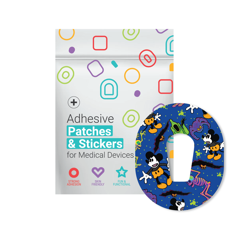 Glucomart Dexcom G6 Adhesive Patches (5-Pack) Screamboat Willie Halloween