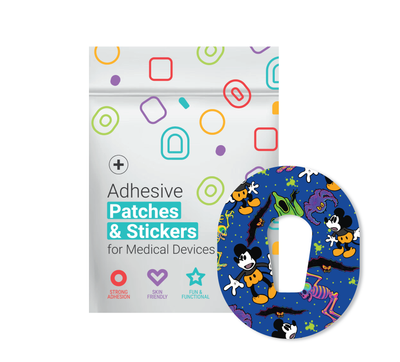 Glucomart Dexcom G6 Adhesive Patches (5-Pack) Screamboat Willie Halloween