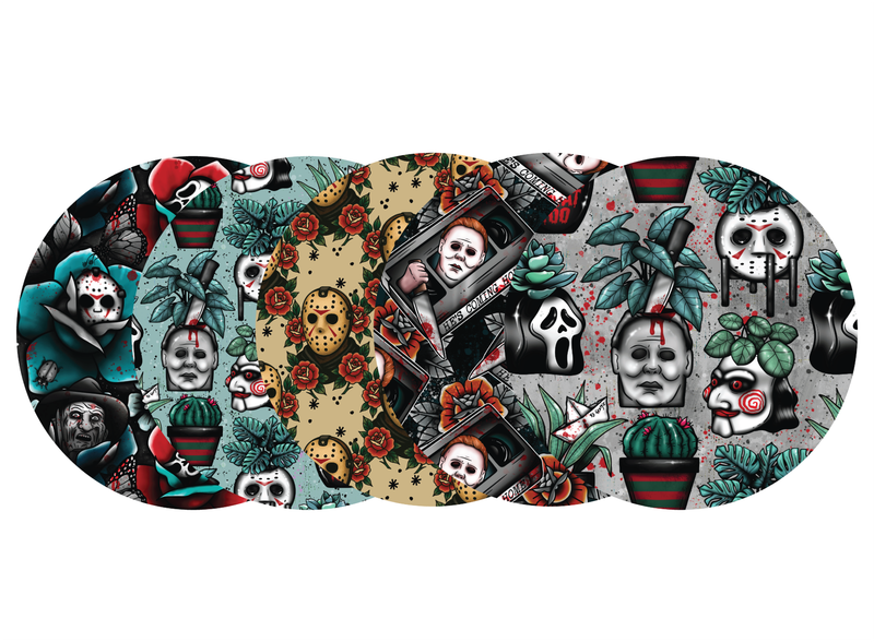 Glucomart Adhesive Patch for Libre, Dexcom G7, and Dexcom Stelo - Fear Florals CGM OverPatches 5-Pack