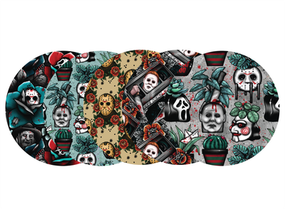 Glucomart Adhesive Patch for Libre, Dexcom G7, and Dexcom Stelo - Fear Florals CGM OverPatches 5-Pack