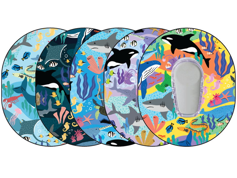 Glucomart Dexcom G6 Adhesive Patches (5-Pack) Ocean RETIRING