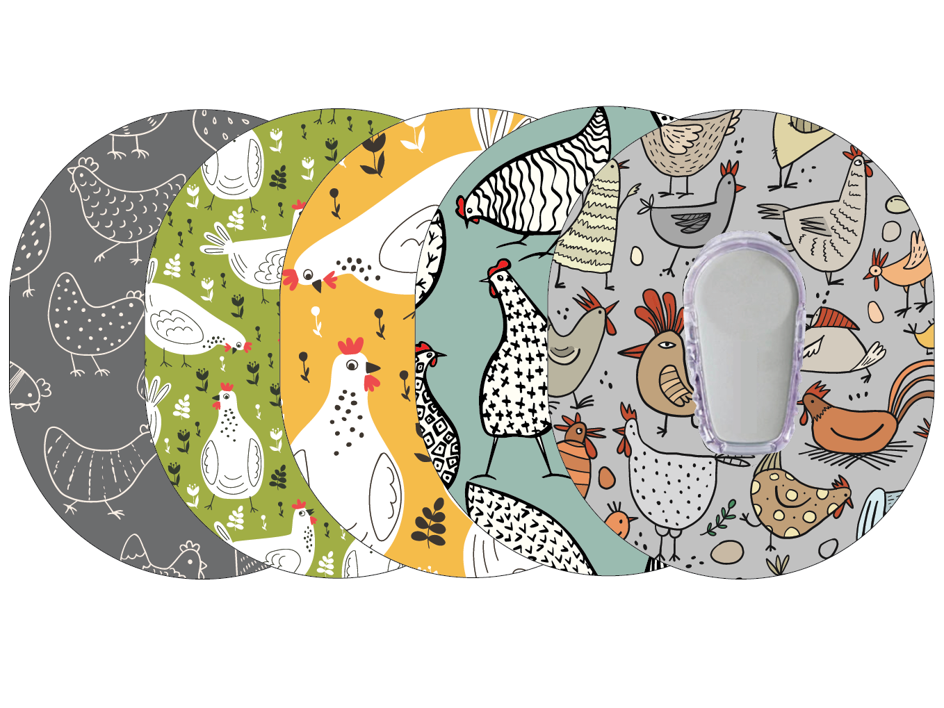 Glucomart Dexcom G6 Adhesive Patches (5-Pack) Chicken RETIRING