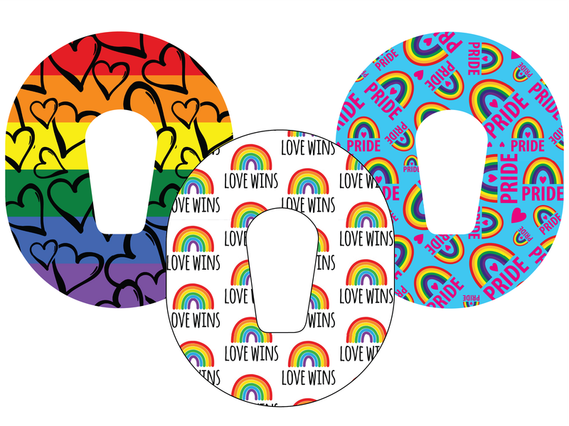 Glucomart Dexcom G6 Adhesive Patches (3-Pack) Pride RETIRING