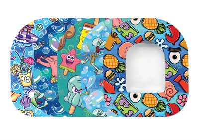 Glucomart Omnipod Adhesive Patches – Hypoallergenic, Waterproof &amp; Fray-Proof for Omnipod 5 and DASH (Pack of 5) - Bubble Fun