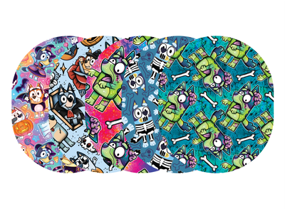 Glucomart Universal CGM Adhesive Patches for Dexcom G6, Dexcom G7, Stelo, Guardian &amp; Libre Sensors (5-Pack) Heelerween