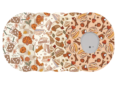 Glucomart Dexcom G7 Adhesive Patches (5-Pack) Spiced Autumn