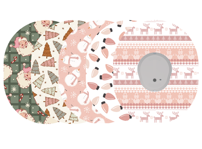 Glucomart Dexcom G7 Adhesive Patches (5-Pack) Blush Noel