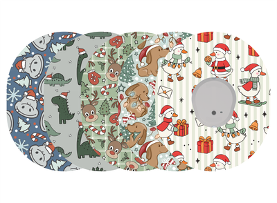 Glucomart Dexcom G7 Adhesive Patches (5-Pack) Christmas Cuties