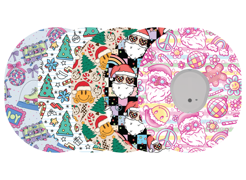 Glucomart Dexcom G7 Adhesive Patches (5-Pack) 90s Christmas