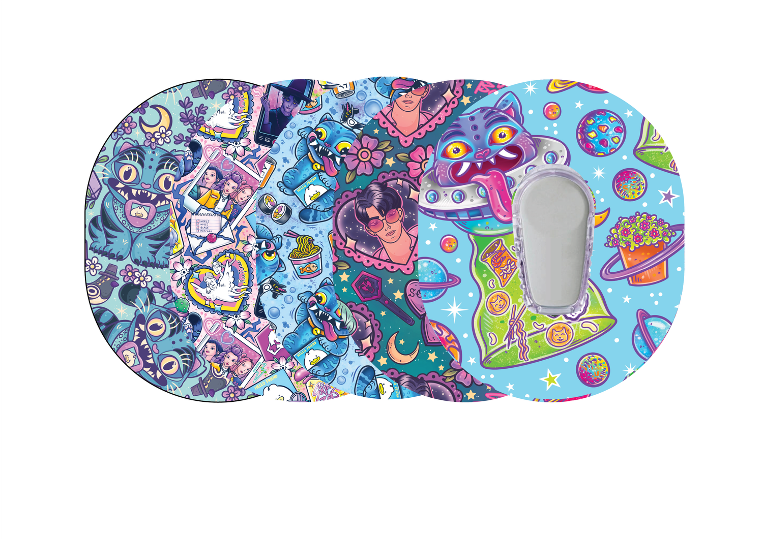 Glucomart Dexcom G6 Adhesive Patches (5-Pack) Pop Music 2