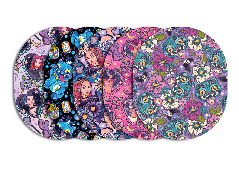 Glucomart Universal CGM Adhesive Patches for Dexcom G6, Dexcom G7, Stelo, Guardian &amp; Libre Sensors (5-Pack) Pop Music