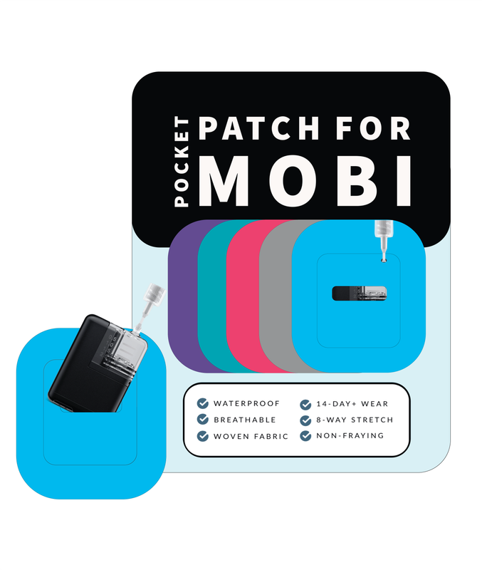 Adhesive Pocket for Mobi Insulin Pump (5-Pack) Solid Colors