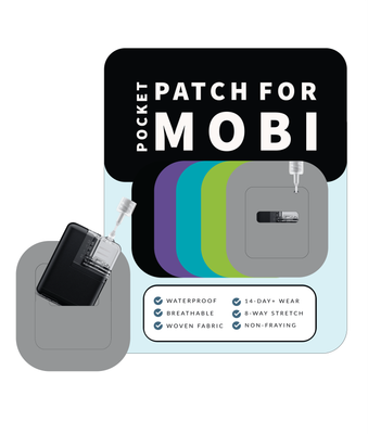 Adhesive Pocket for Mobi Insulin Pump (5-Pack) Solid Colors
