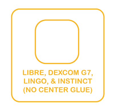 Dexcom G7/ Libre (No Center Adhesive)