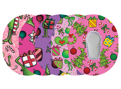 Glucomart Premium Dexcom G6 Patches Christmas Dexcom Patches 5-Pack