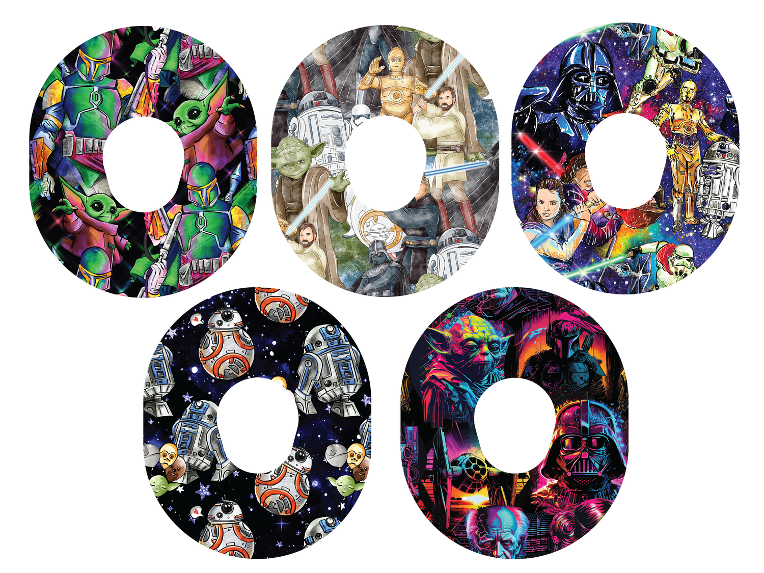 Glucomart Dexcom G7 Adhesive Patches (5-Pack) Space - RETIRING