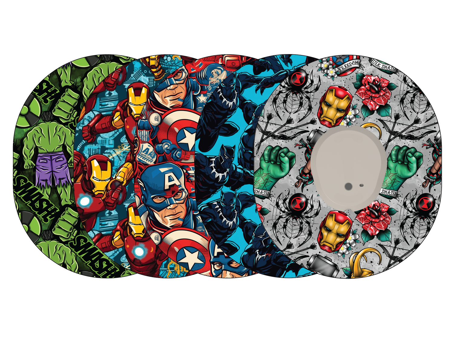 Glucomart Premium Dexcom G7 Patches and Dexcom G7 Stickers Hero Dexcom Patch 5-Pack - Retiring