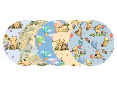 Glucomart Premium Libre Patches Classic Winnie the Pooh Libre OverPatch or Dexcom G7 Patch 5-Pack