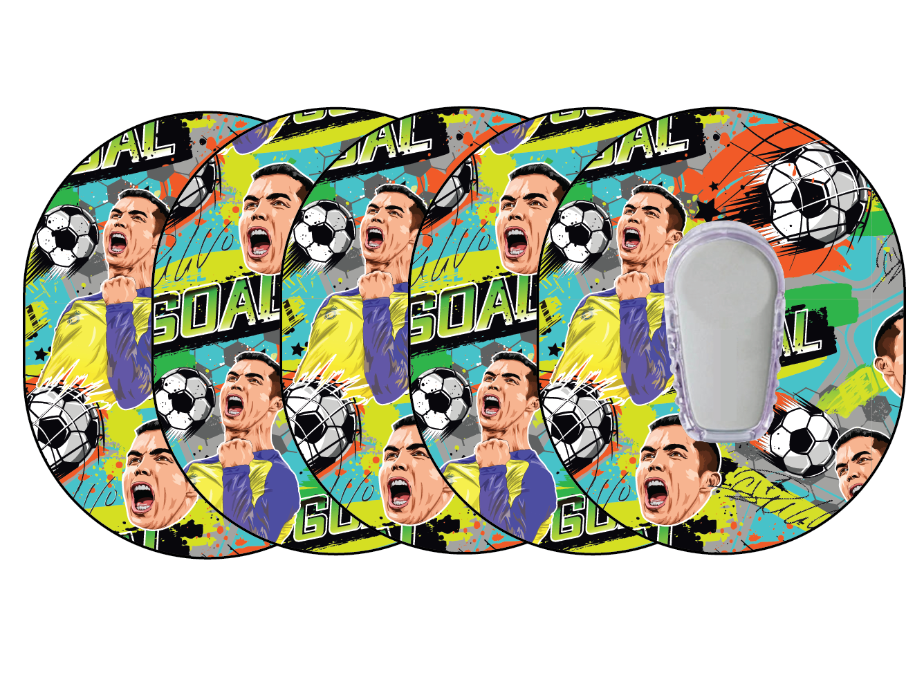 Glucomart Dexcom G6 Adhesive Patches 5-Pack - Soccer RETIRING