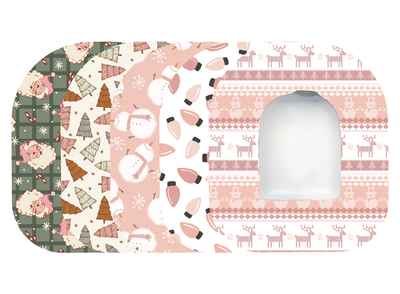 Glucomart Omnipod Adhesive Patches (5-Pack) Blush Noel