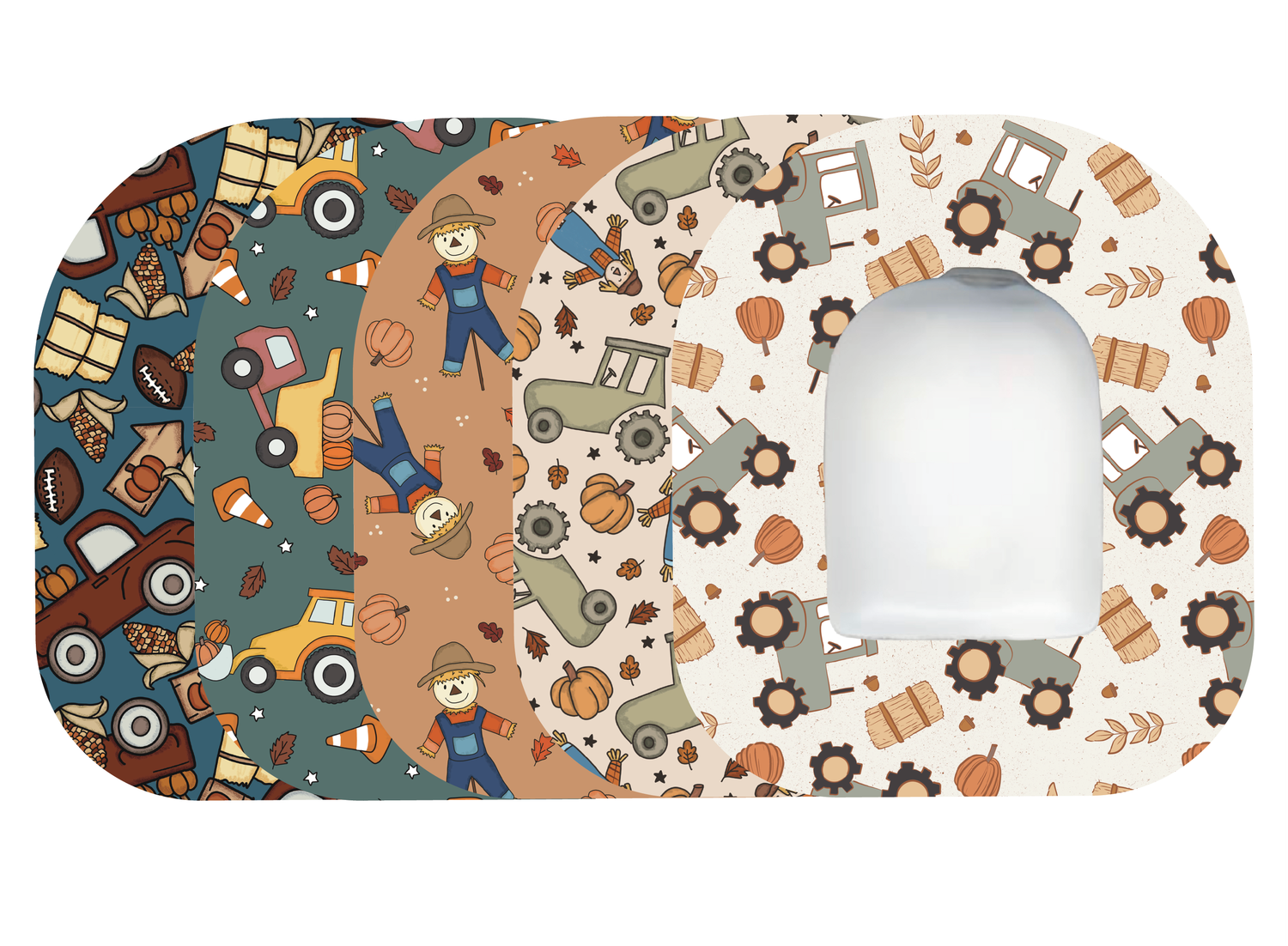 Glucomart Omnipod Adhesive Patches (5-Pack) Harvest Tractor