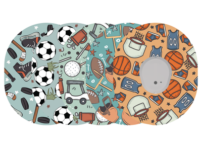 Glucomart Dexcom G7 Adhesive Patches (5-Pack) Retro Sports