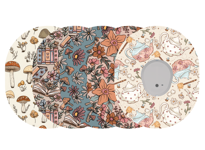 Glucomart Dexcom G7 Adhesive Patches (5-Pack) Cottagecore