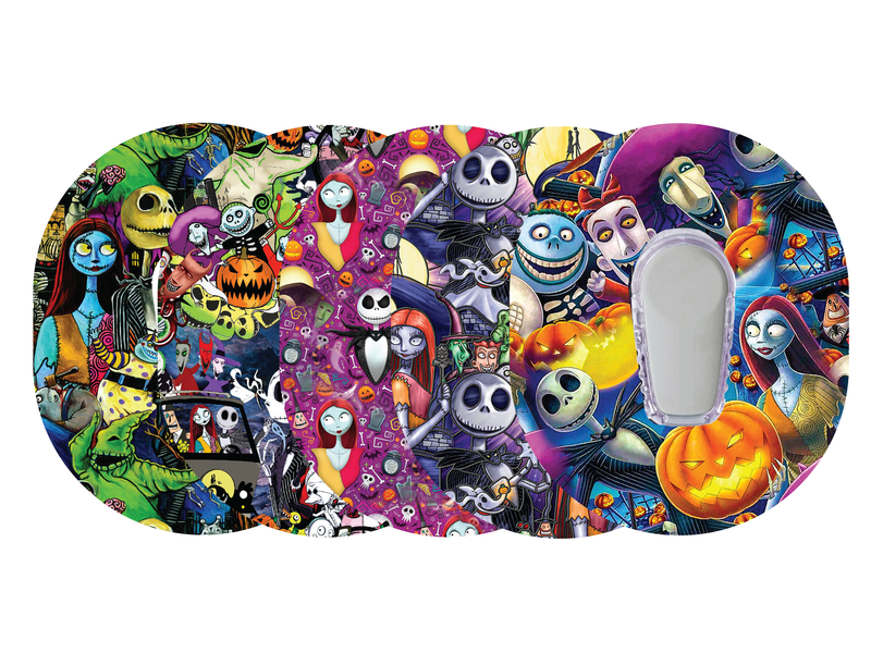 Glucomart Premium Dexcom G6 Patches and Dexcom G6 Stickers Christmas Halloween Dexcom Tapes 5-Pack - RETIRING