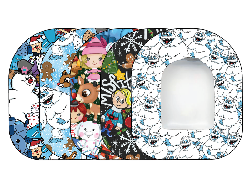 Glucomart Premium Omnipod Patches Christmas Omnipod Tape 5-Pack