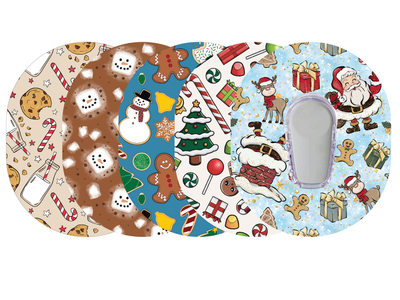 Glucomart Premium Dexcom G6 Patches Christmas Dexcom Tapes 5-Pack