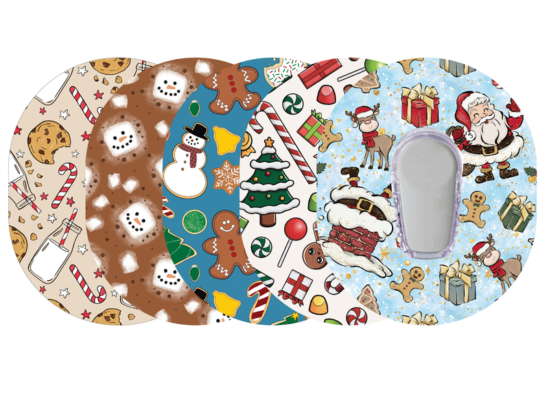 Glucomart Premium Dexcom G6 Patches Christmas Dexcom Tapes 5-Pack