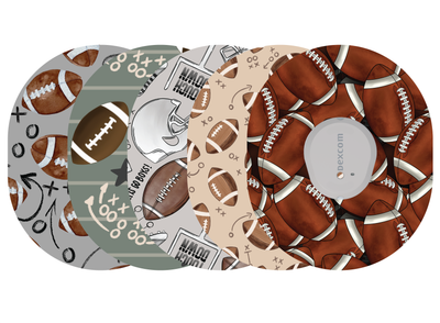 Glucomart Dexcom G7 Adhesive Patches (5-Pack) Football