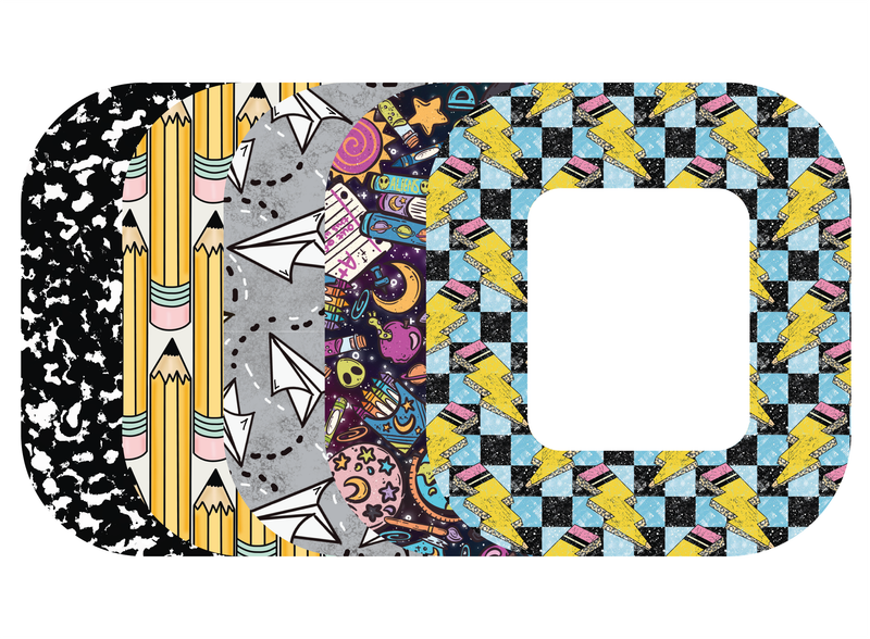 Glucomart Tandem Mobi Sleeve Overpatch (5 Count) - Back to School