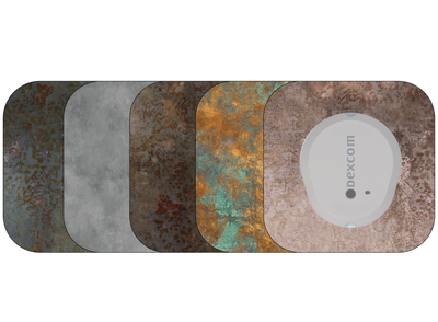 ​Glucomart Mini Dexcom G7 Adhesive Patches with Grip Bumper (5 Count) - Grunge