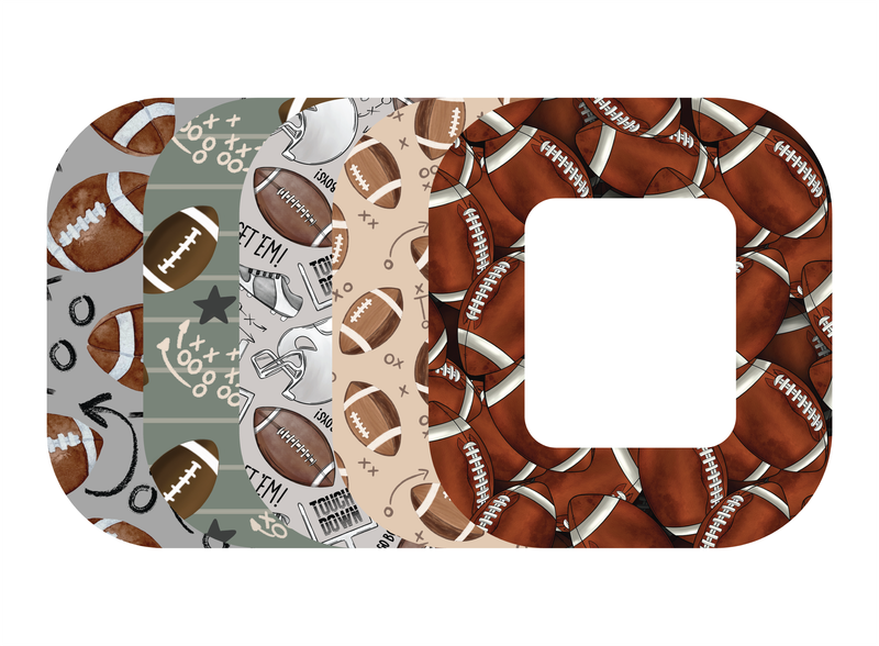 Glucomart Tandem Mobi Sleeve Overpatch (5 Count) - Football