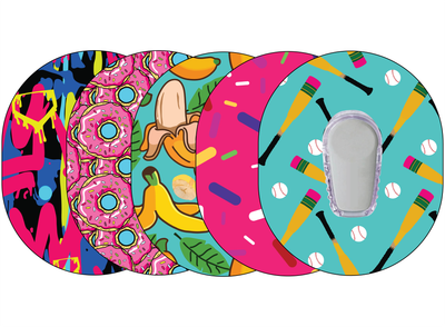 Glucomart Dexcom G6 Adhesive Patches (5-Pack) Baseball