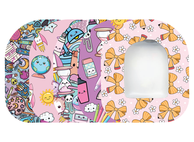 Glucomart Omnipod Adhesive Patches – Hypoallergenic, Waterproof &amp; Fray-Proof for Omnipod 5 and DASH (Pack of 5) - Kawaii Classroom School