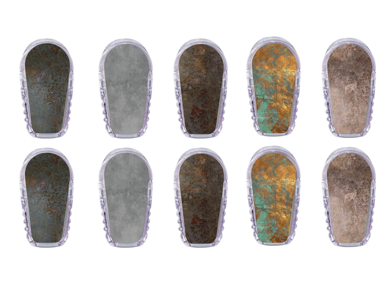 Glucomart Dexcom G6 Transmitter Stickers Grunge 10-Pack