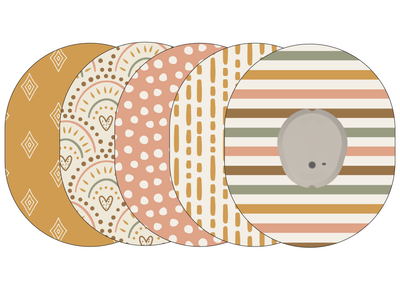 Glucomart Premium Dexcom G7 Adhesive Patches Boho Dexcom G7 Patch 5-Pack