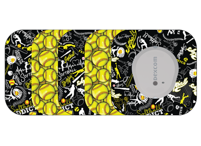 ​Glucomart Mini Dexcom G7 Adhesive Patches with Grip Bumper (5 Count) - Softball