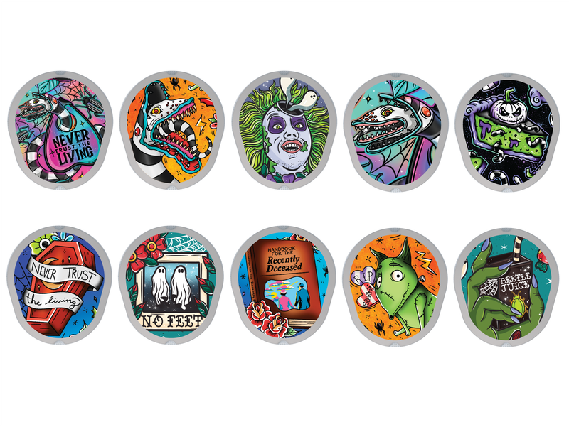 Dexcom G7 Transmitter Stickers Spooky Dexcom Sticker 10-Count | Glucomart RETIRING