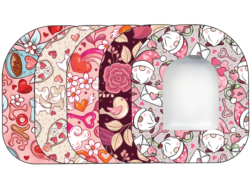 Glucomart Premium Omnipod Adhesive Patches Valentine Omnipod 5-Pack